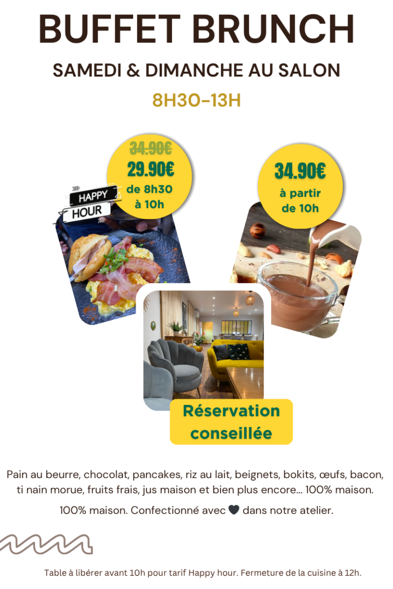 Carte buffet brunch tatie maryse